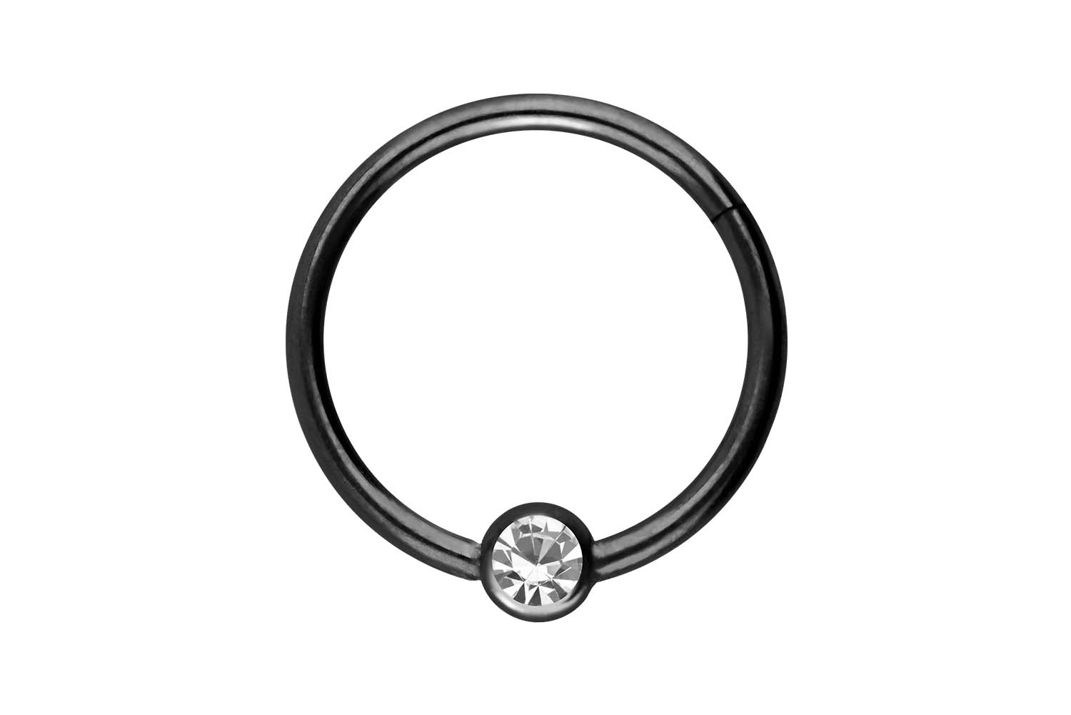 Chirurgenstahl Segmentring Clicker Piercing KRISTALL ++SALE++